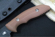 Rick Hinderer Knives Flashpoint Fixed Blade -  Battle Black Finish / CPM-Magnacut Steel / FDE G-10 Handle / Black Kydex Sheath - Northwest Knives
