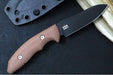 Rick Hinderer Knives Flashpoint Fixed Blade -  Battle Black Finish / CPM-Magnacut Steel / FDE G-10 Handle / Black Kydex Sheath - Northwest Knives