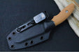 Rick Hinderer Knives Flashpoint Fixed Blade -  Battle Black Finish / CPM-Magnacut Steel / Coyote Tan G-10 Handle / Black Kydex Sheath - Northwest Knives