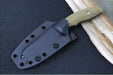 Rick Hinderer Knives Flashpoint Fixed Blade -  Battle Black Finish / CPM-Magnacut Steel / OD Green G-10 Handle / Black Kydex Sheath - Northwest Knives