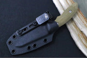 Rick Hinderer Knives Flashpoint Fixed Blade -  Battle Black Finish / CPM-Magnacut Steel / OD Green G-10 Handle / Black Kydex Sheath - Northwest Knives