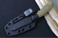 Rick Hinderer Knives Flashpoint Fixed Blade -  Battle Black Finish / CPM-Magnacut Steel / OD Green G-10 Handle / Black Kydex Sheath - Northwest Knives