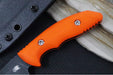 Rick Hinderer Knives Flashpoint Fixed Blade -  Battle Black Finish / CPM-Magnacut Steel / Orange G-10 Handle / Black Kydex Sheath - Northwest Knives