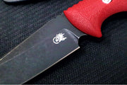 Rick Hinderer Knives Flashpoint Fixed Blade -  Battle Black Finish / CPM-Magnacut Steel / Red G-10 Handle / Black Kydex Sheath - Northwest Knives