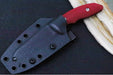 Rick Hinderer Knives Flashpoint Fixed Blade -  Battle Black Finish / CPM-Magnacut Steel / Red G-10 Handle / Black Kydex Sheath - Northwest Knives