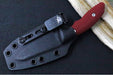 Rick Hinderer Knives Flashpoint Fixed Blade -  Battle Black Finish / CPM-Magnacut Steel / Red G-10 Handle / Black Kydex Sheath - Northwest Knives