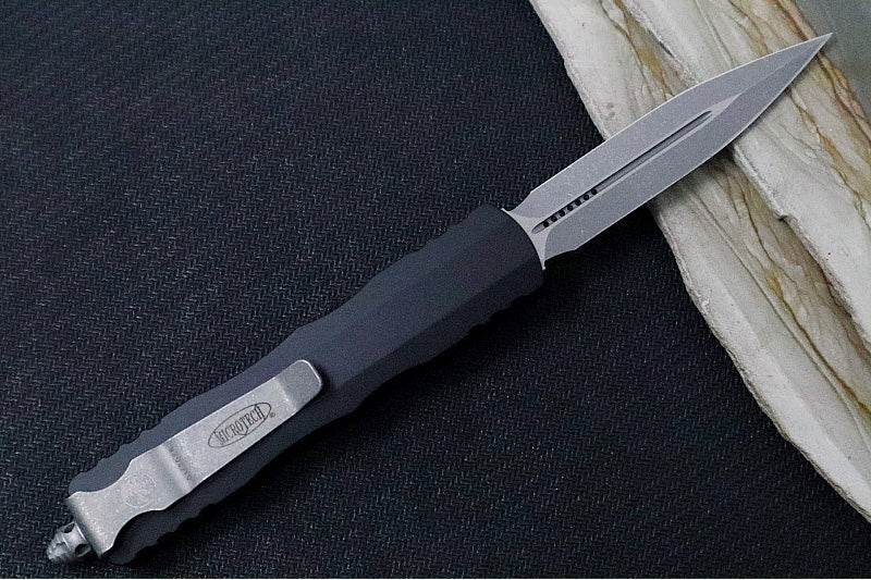 Microtech Dirac OTF - Apocalyptic Double Edge / Black Handle 225-10AP - Northwest Knives