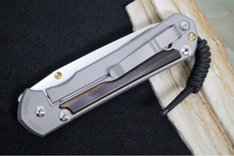 Chris Reeve Large Sebenza 31 - Insingo Blade / Macassar Ebony Inlay / CPM-Magnacut Steel (A1) L31-1128