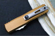 Microtech UTX-85 OTF Gen IV- Dagger Blade / Stonewash Finish / Tan Anodized Aluminum Handle 12324-10TA - Northwest Knives