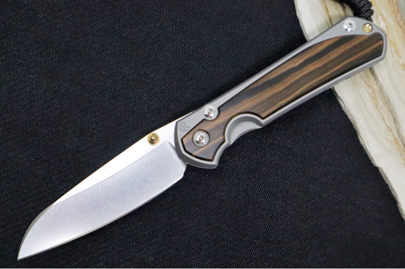 Chris Reeve Large Sebenza 31 - Insingo Blade / Macassar Ebony Inlay / CPM-Magnacut Steel (A2) L31-1128