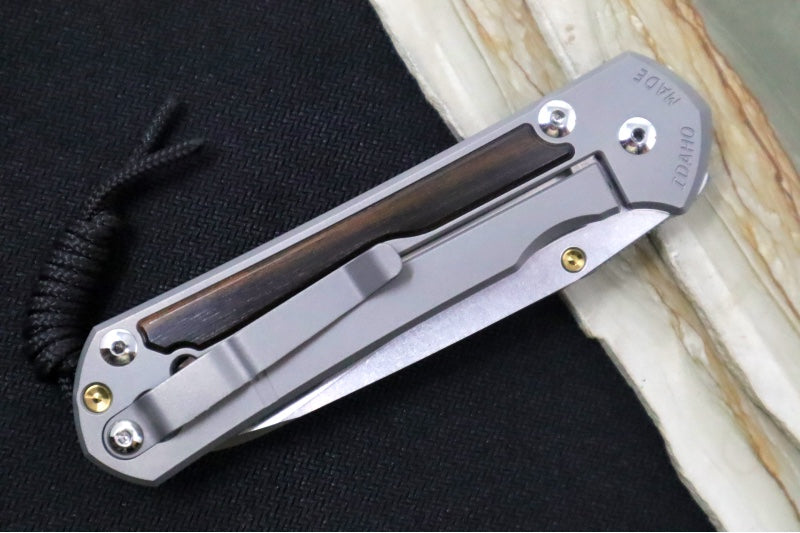 Chris Reeve Large Sebenza 31 - Insingo Blade / Macassar Ebony Inlay / CPM-Magnacut Steel (A2) L31-1128 - Northwest Knives