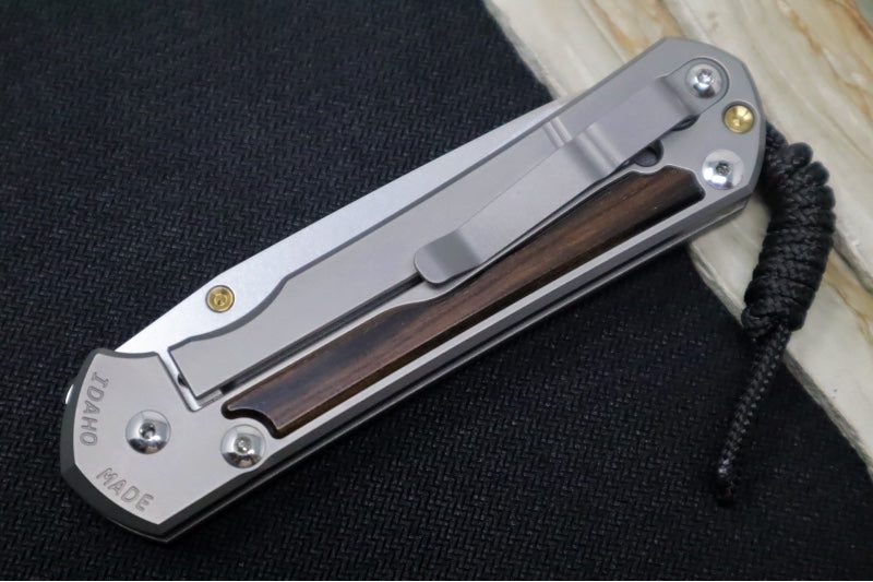 Chris Reeve Large Sebenza 31 - Insingo Blade / Macassar Ebony Inlay / CPM-Magnacut Steel (A3) L31-1128