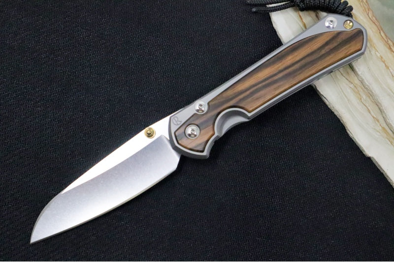 Chris Reeve Large Sebenza 31 - Insingo Blade / Macassar Ebony Inlay / CPM-Magnacut Steel (A5) L31-1128