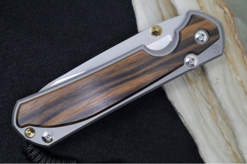 Chris Reeve Large Sebenza 31 - Insingo Blade / Macassar Ebony Inlay / CPM-Magnacut Steel (A5) L31-1128