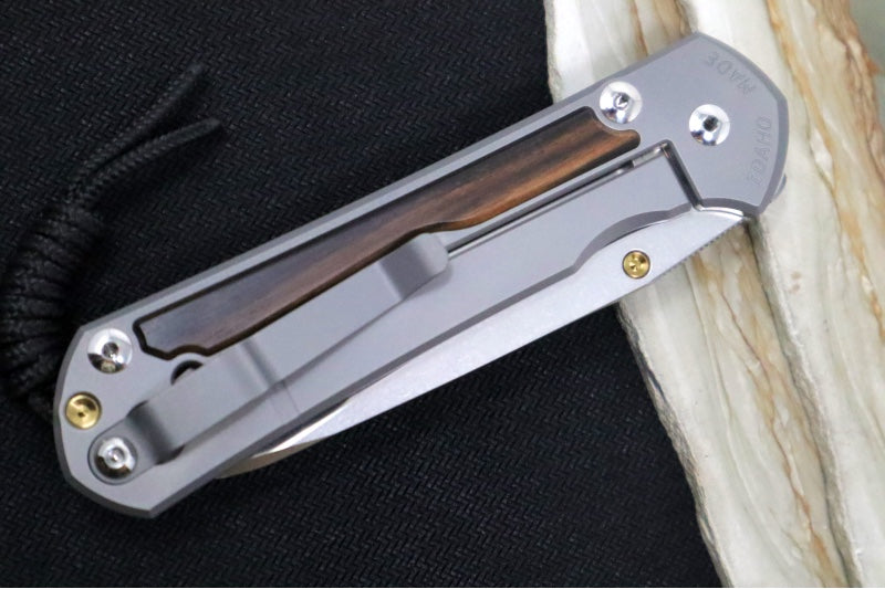 Chris Reeve Large Sebenza 31 - Insingo Blade / Macassar Ebony Inlay / CPM-Magnacut Steel (A5) L31-1128 - Northwest Knives
