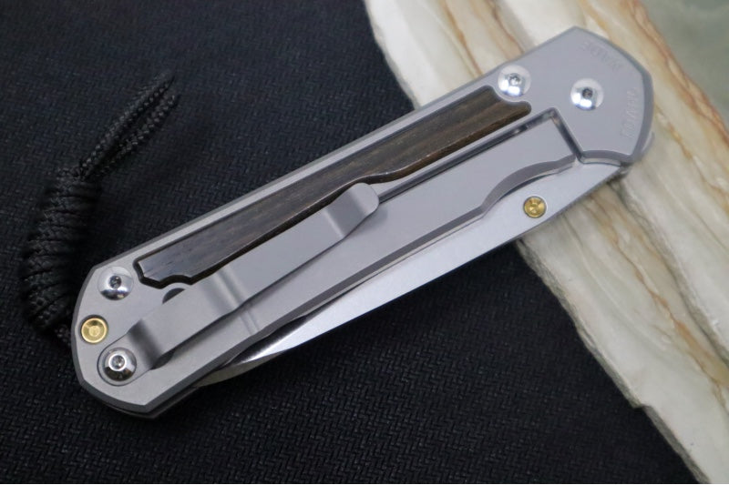 Chris Reeve Large Sebenza 31 - Insingo Blade / Macassar Ebony Inlay / CPM-Magnacut Steel (A6) L31-1128 - Northwest Knives