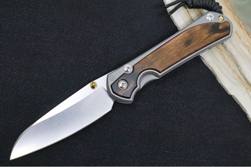 Chris Reeve Large Sebenza 31 - Insingo Blade / Macassar Ebony Inlay / CPM-Magnacut Steel (A8) L31-1128
