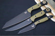 Benchmade 4005BK-01 3pc Kitchen Knife Set - Black DLC Finish / CPM-154 Steel / OD Green G-10 Handle & Black G-10 Bolsters - Made in Portland, Oregon USA - Northwest Knives