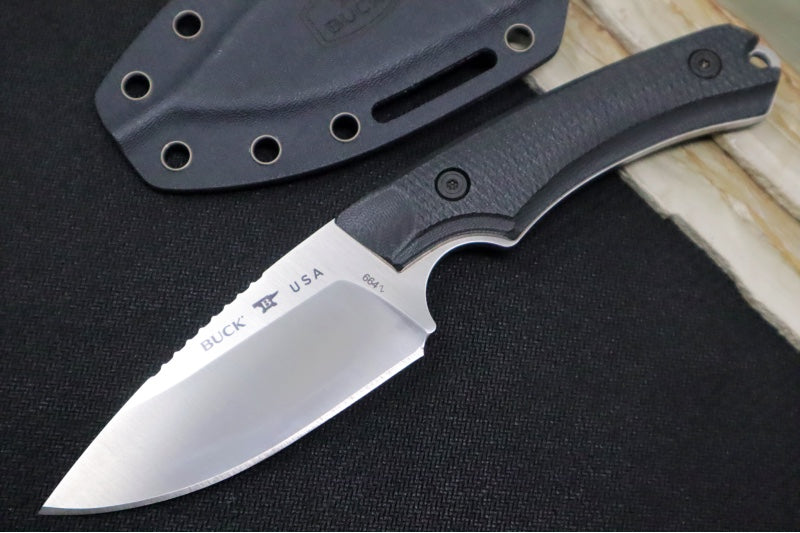 Buck 664 Alpha Hunter Elite Hunting Knife - CPM-Magnacut Blade / Black Textured G-10 Handle / Kydex Sheath 0664BKS-B