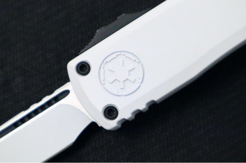 Microtech Ultratech Signature Series Stormtrooper Gen IV OTF - White Finish / Single Edge Blade / White Coated Aluminum Handle 11214-1STD - Northwest Knives