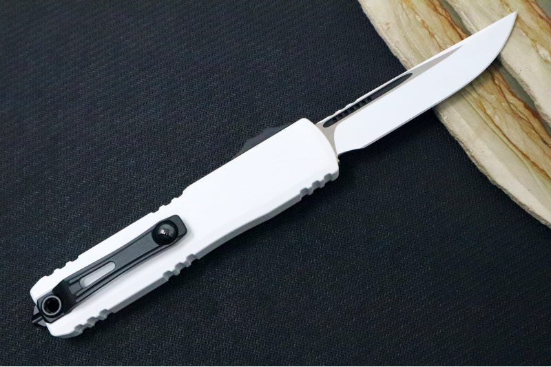 Microtech Ultratech Signature Series Stormtrooper Gen IV OTF - White Finish / Single Edge Blade / White Coated Aluminum Handle 11214-1STD - Northwest Knives