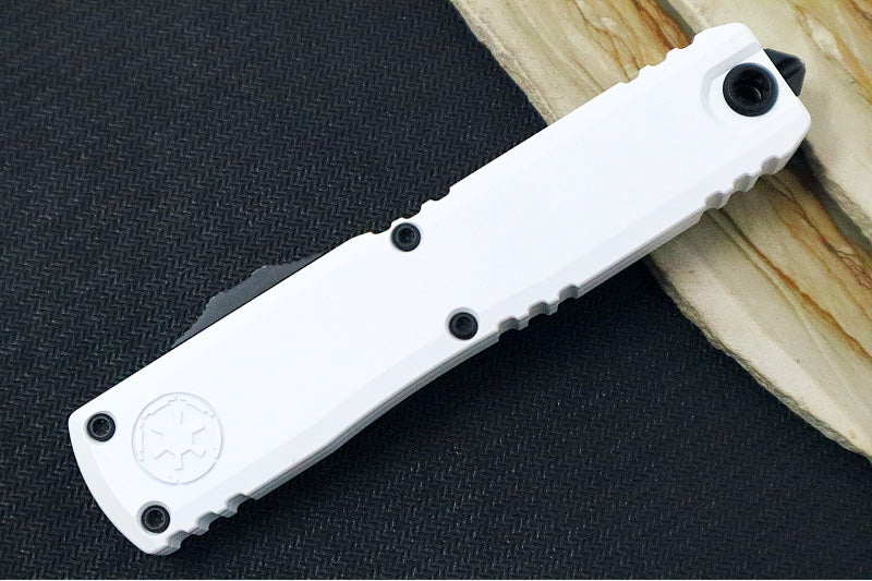 Microtech Ultratech Signature Series Stormtrooper Gen IV OTF - White Finish / Single Edge Blade / White Coated Aluminum Handle 11214-1STD - Northwest Knives
