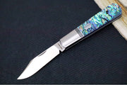 Jack Wolf Knives Gateway Jack Barlow Slipjoint - Abalone Handle / Clip Point Blade / Sandvik 14C28N Steel / Satin Finish - Northwest Knives