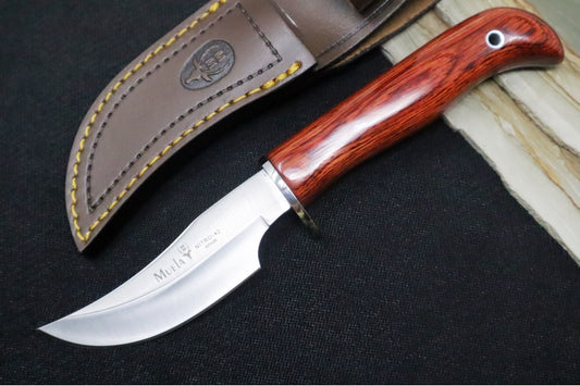 Muela Knives DP-10R Fixed Blade - Coral Pakkawood Handle / X50CrMoV15 Stainless Blade / Leather Sheath