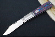 Jack Wolf Knives Gateway Jack Barlow Slipjoint - CamoCarbon Miami Handle / Clip Point Blade / Sandvik 14C28N Steel / Satin Finish - Northwest Knives