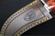 Muela Knives DP-10R Fixed Blade - Coral Pakkawood Handle / X50CrMoV15 Stainless Blade / Leather Sheath - Northwest Knives