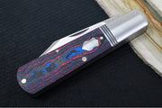 Jack Wolf Knives Gateway Jack Barlow Slipjoint - CamoCarbon Miami Handle / Clip Point Blade / Sandvik 14C28N Steel / Satin Finish - Northwest Knives
