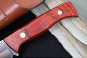 Muela Knives SPRINGER-11R Fixed Blade - Coral Pakkawood Handle / Nitro-42 Steel Blade / Leather Sheath - Northwest Knives