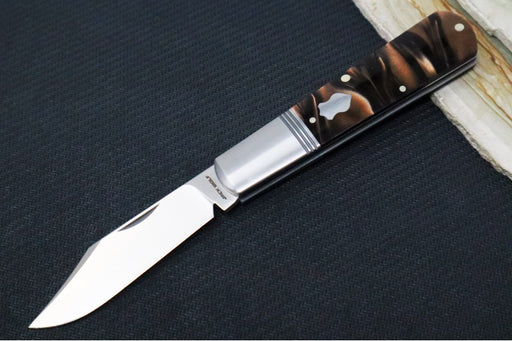 Jack Wolf Knives Gateway Jack Barlow Slipjoint - Kirinite Goddess Handle / Clip Point Blade / Sandvik 14C28N Steel / Satin Finish - Northwest Knives