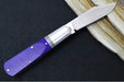 Jack Wolf Knives Gateway Jack Barlow Slipjoint - Purple Sawcut G-10 Handle / Clip Point Blade / Sandvik 14C28N Steel / Satin Finish - Northwest Knives