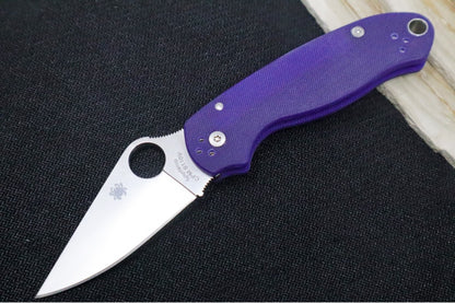 Spyderco Paramilitary 3 - Blue G10 / Satin S110V Blade - C223GPDBL