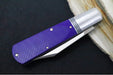 Jack Wolf Knives Gateway Jack Barlow Slipjoint - Purple Sawcut G-10 Handle / Clip Point Blade / Sandvik 14C28N Steel / Satin Finish - Northwest Knives