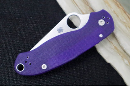 Spyderco Paramilitary 3 - Blue G10 / Satin S110V Blade - C223GPDBL