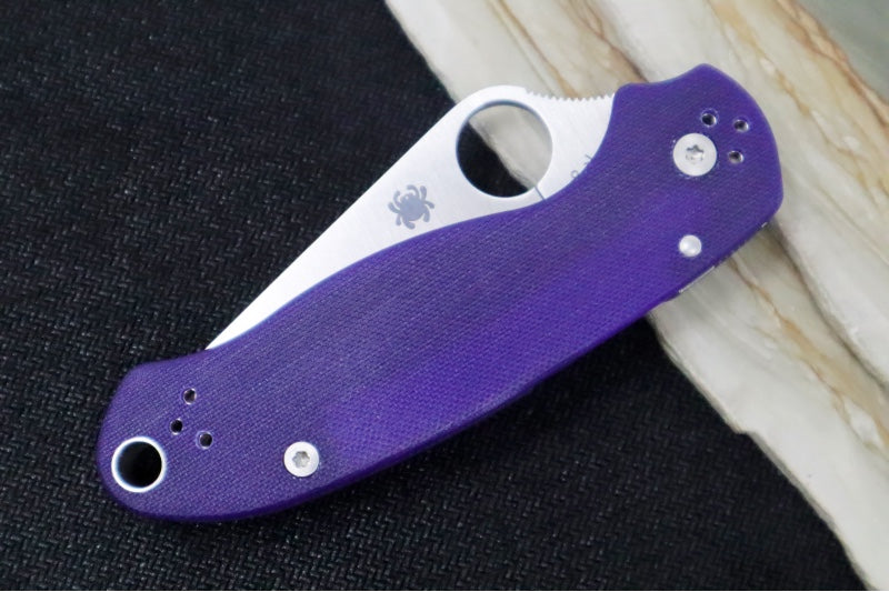 Spyderco Paramilitary 3 - Blue G10 / Satin S110V Blade - C223GPDBL - Northwest Knives