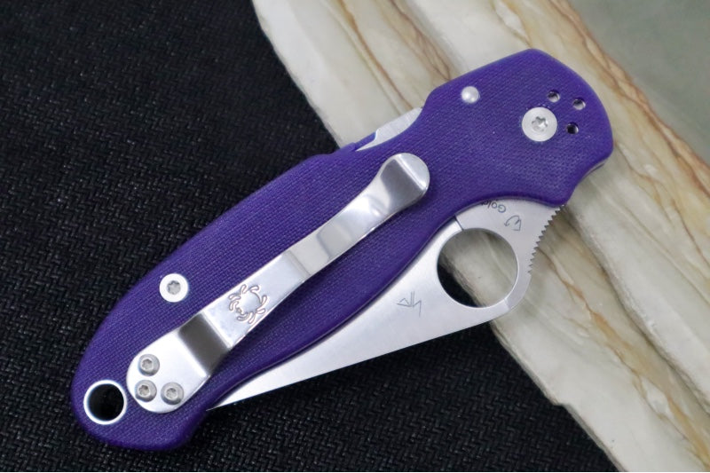 Spyderco Paramilitary 3 - Blue G10 / Satin S110V Blade - C223GPDBL - Northwest Knives