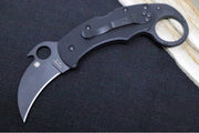 Spyderco Karahawk Karambit w/ Emerson Wave - Black G10 / Black Blade - C170GBBKP - Northwest Knives
