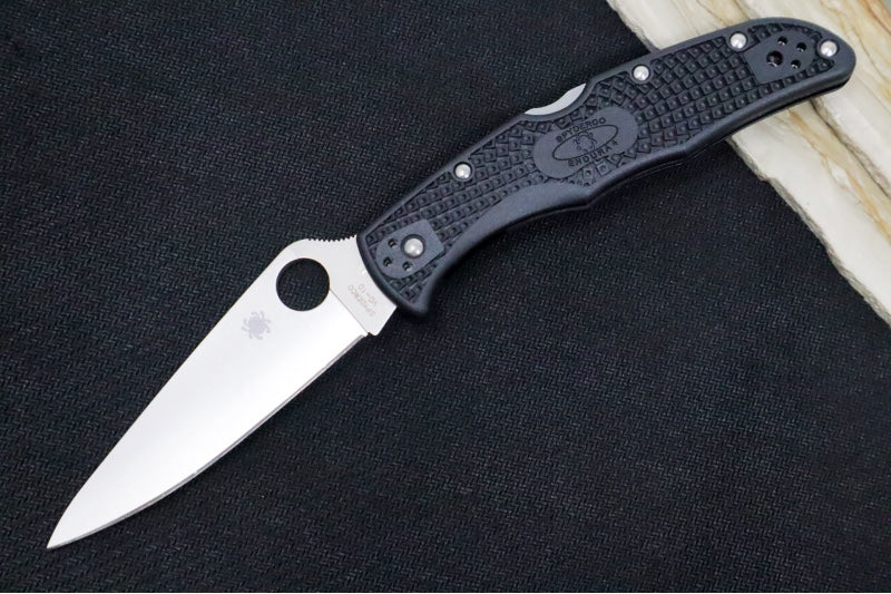 Spyderco Endura - Black Handle / Satin Blade - C10FPBK