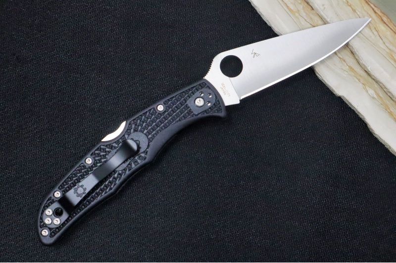 Spyderco Endura - Black Handle / Satin Blade - C10FPBK - Northwest Knives
