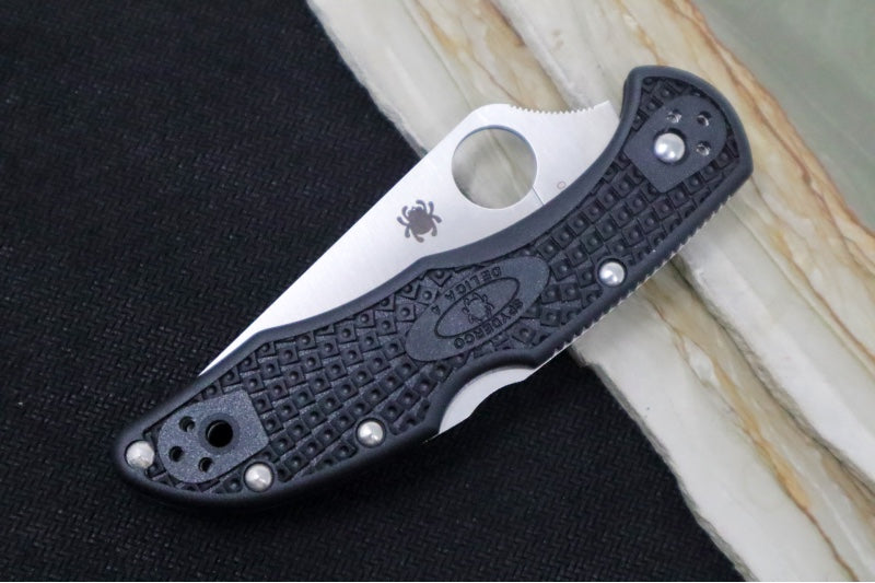 Spyderco Delica - Black Handle / Satin Blade - C11FPBK
