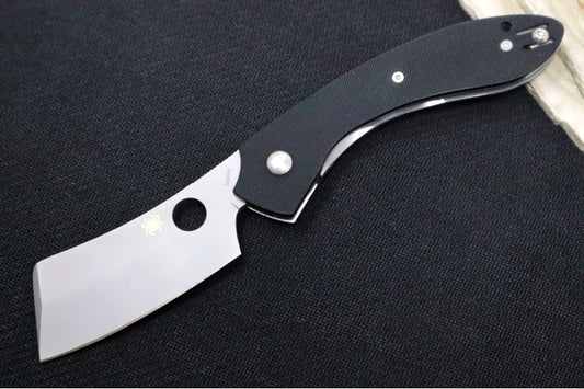 Spyderco Roc - Black G-10 Handle / VG10 Cleaver Blade - C177GP