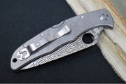 Spyderco Endura 4 - Titanium Handle / Damascus Blade - C10TIPD - Northwest Knives