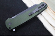 Pro Tech Malibu Limited - "Dragon Scale" Green Anodized Aluminum Handle / Black Hardware & Clip / DLC Black finish / Reverse Tanto Blade / CPM-Magnacut 5236-Green - Northwest Knives