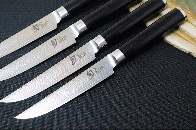 Shun Classic - 4pc Steak Knife Set - 69 Layered Damascus - Made in Seki City, Japan - Northwest Knives
