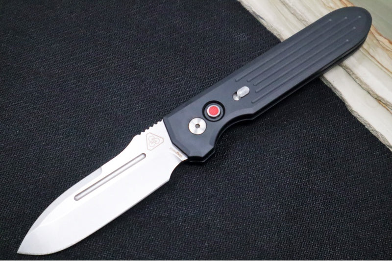 Pro Tech PDW Invictus Auto - Black Handle / Stonewash Plain Blade 1804 - Northwest Knives