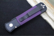 Pro Tech Godson Auto - Black Handle with Purple G10 Insert / Abalone Push Button / DLC Black Finished Blade 715-Purple - Northwest Knives