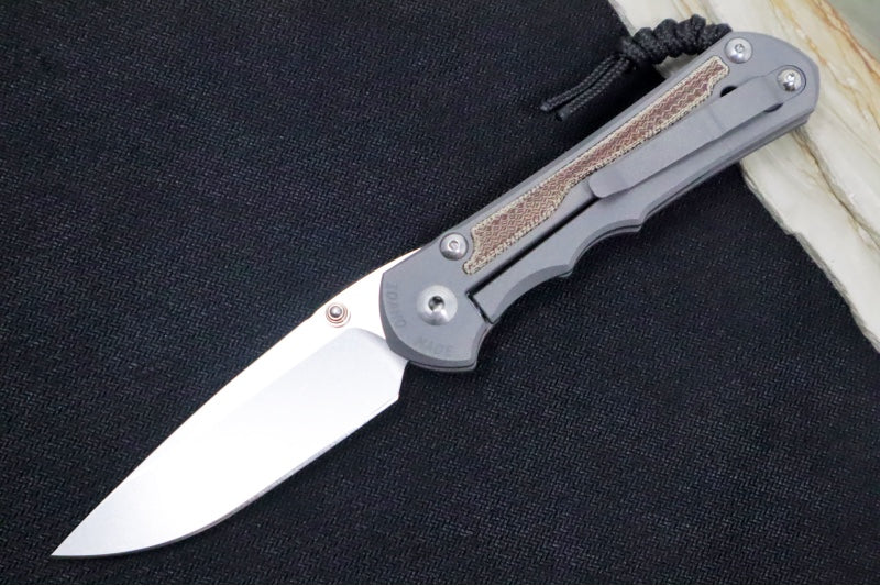 Chris Reeve Knives Large Inkosi LEFT HANDED - Drop Point / CPM-Magnacut / Natural Micarta LIN-1015 - Northwest Knives